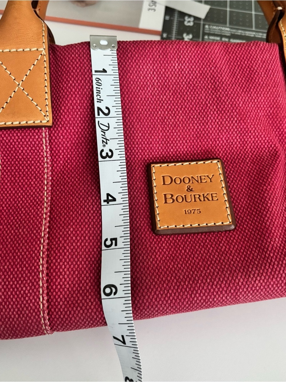 Dooney & Bourke Canvas Satchel - Picture 8 of 9